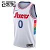 NBA Philadelphia 76ers Trikot Tyrese Maxey Nike 2024-25 City Edition Weiß Swingman - Kinder